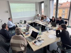 Projektpartner bei der Besprechung